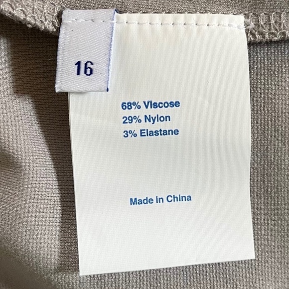 Winser London Dress Miracle Katherine Sheath Classic Work Office Minimal Gray 16 - Picture 9 of 11